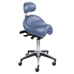 Plasdent SADDLE DOCTOR STOOL, WIDE, BACK REST